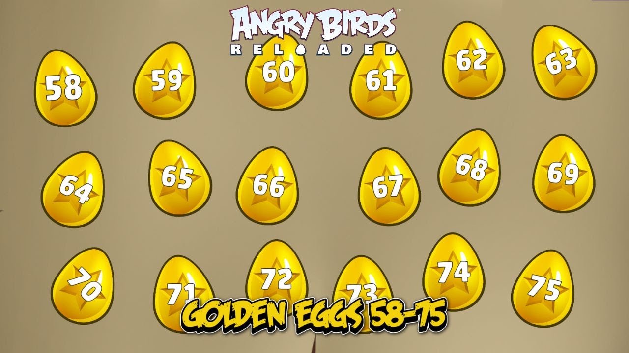 Angry Birds Reloaded Golden Eggs 58-75