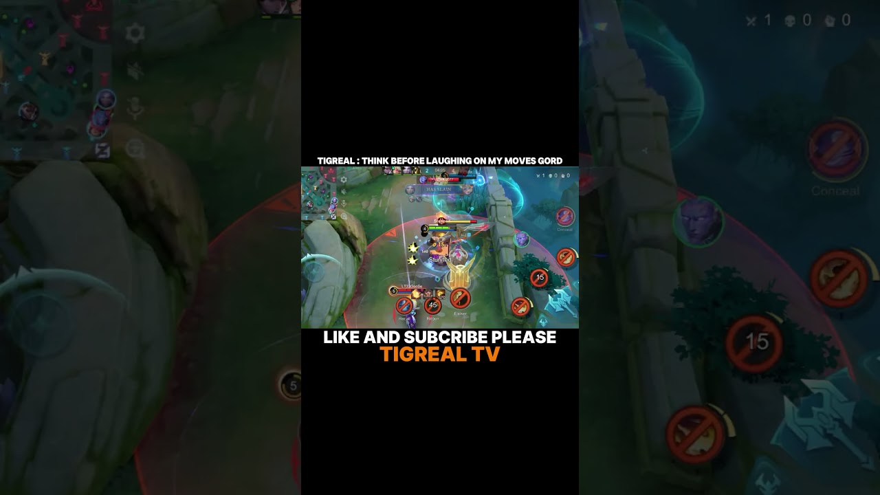 TIGREAL : THINK BEFORE LAUGHING ON MY MOVES GORD -TOP GLOBAL TIGREAL BEST BUILD AND EMBLEM
