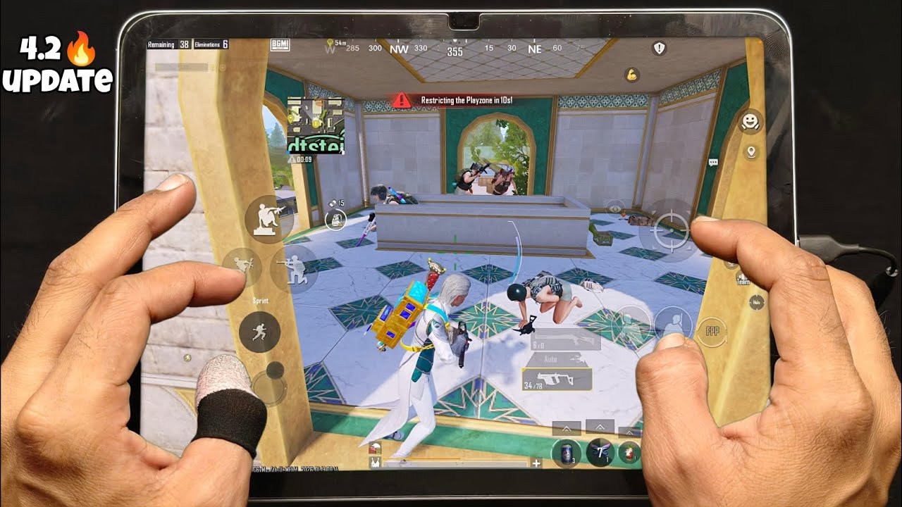 Bgmi 4.2 update 🔥 iPad 11th generation bgmi test ❤️ bgmi Handcam / best sensitivity 👍