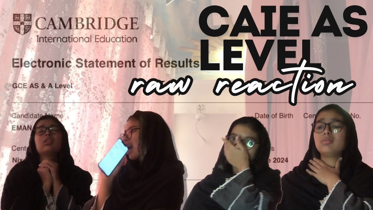 CAIE AS LEVEL RESULT 2024 *LIVE REACTION* | Emanellahivlogs
