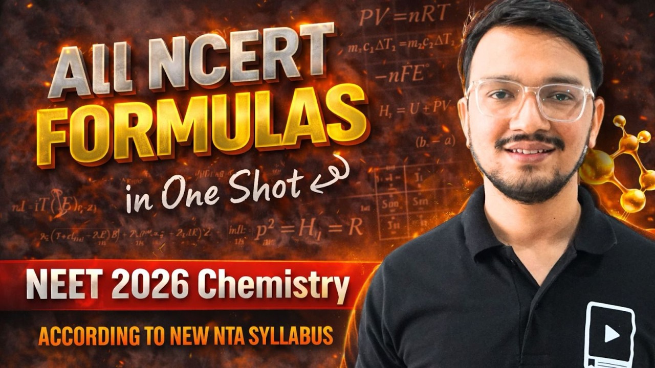 All NCERT Chemistry Formulas in One Shot | NEET 2026 | NEET Chemistry