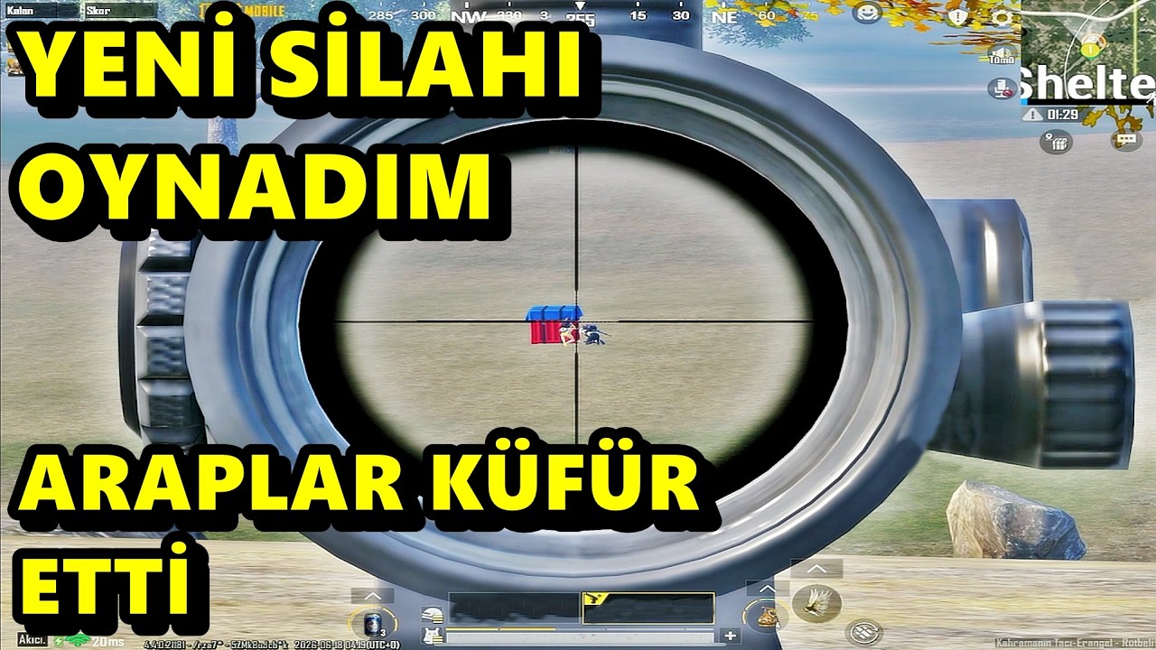 YENİ SİLAHI DENEDİM ARAPLAR K&Uuml;F&Uuml;R ETTİ ! M&Uuml;THİŞ MA&Ccedil; BATUR GAME SOLO SQUAD PUBG MOBİLE