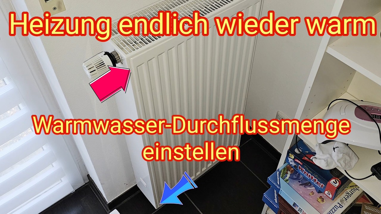 Heizung wird nicht warm? Heizkörper Durchfluss einstellen, Voreinstellbares  Thermostat-Ventil