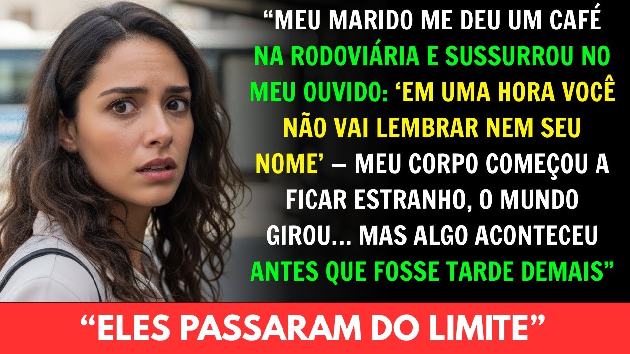 Meu marido me deu um café na rodoviária e sussurrou   Em uma hora você não vai lembrar nem seu nom