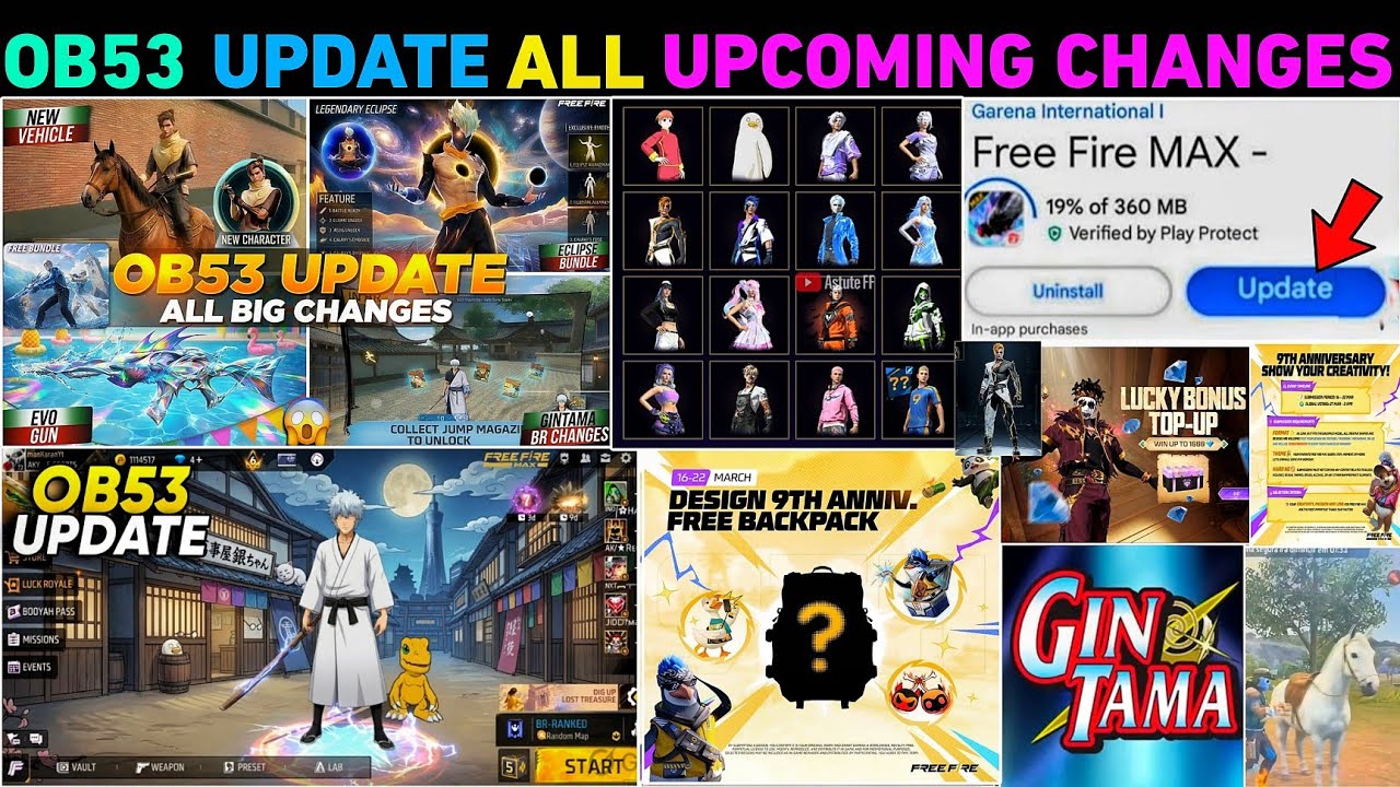 New ob53 2026 🔥 All new Update 🤯  Upcoming Events | free fire ff new event update today free fire