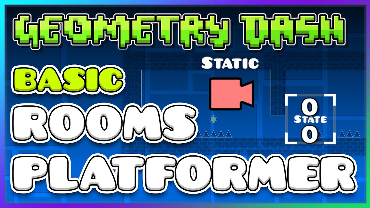 HOW to make ROOMS in PLATFORMER LEVELS | Geometry Dash 2.2 Editor Basic Tutorial 🛠️