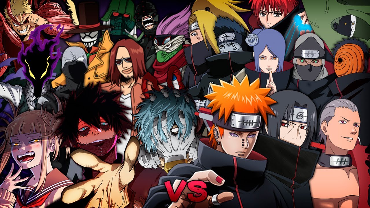 💥 LIGA DE VILLANOS VS AKATSUKI 💥 || BYAKI BATALLAS DE RAP || BYAKI FT VARIOS