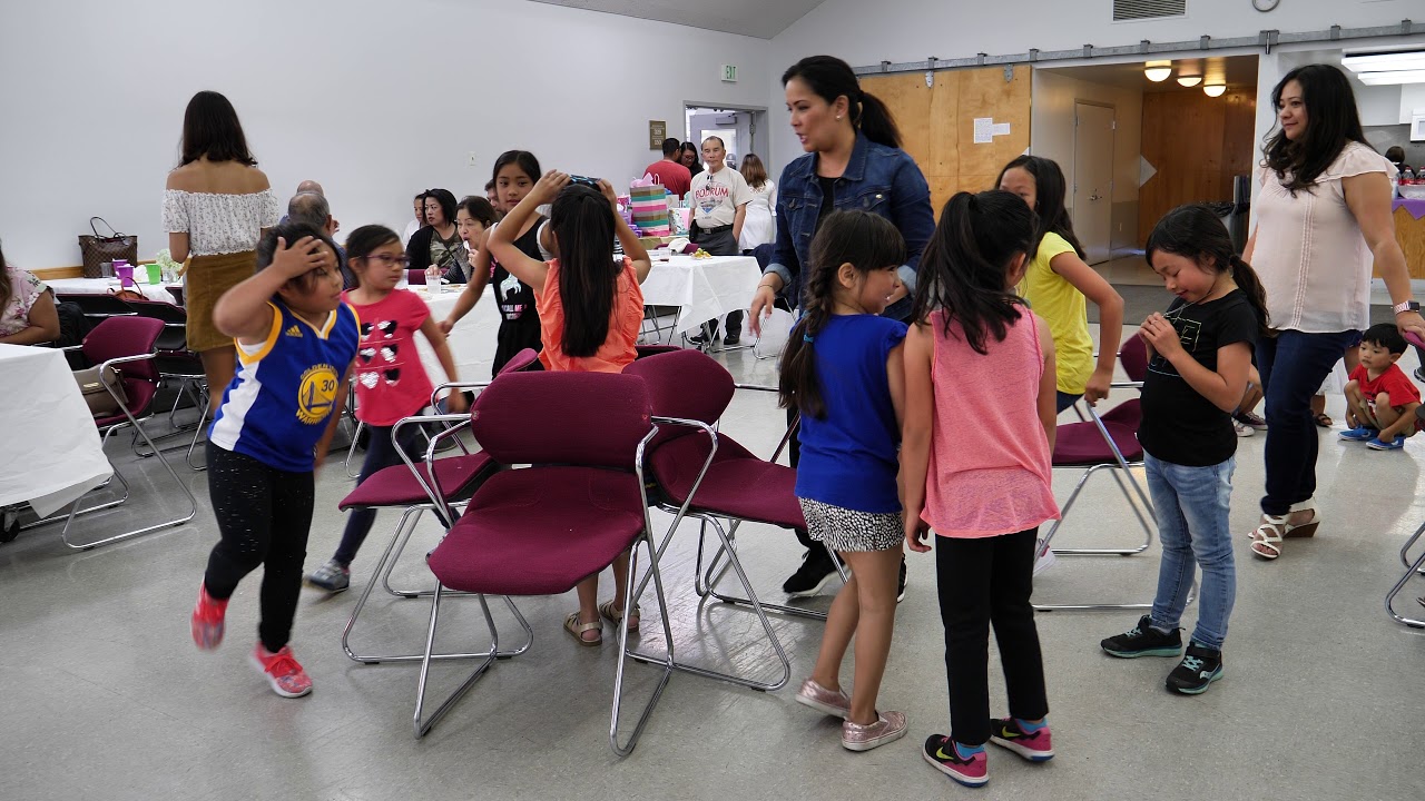 Musical chairs at Juliana's birthday party May 12th 2018