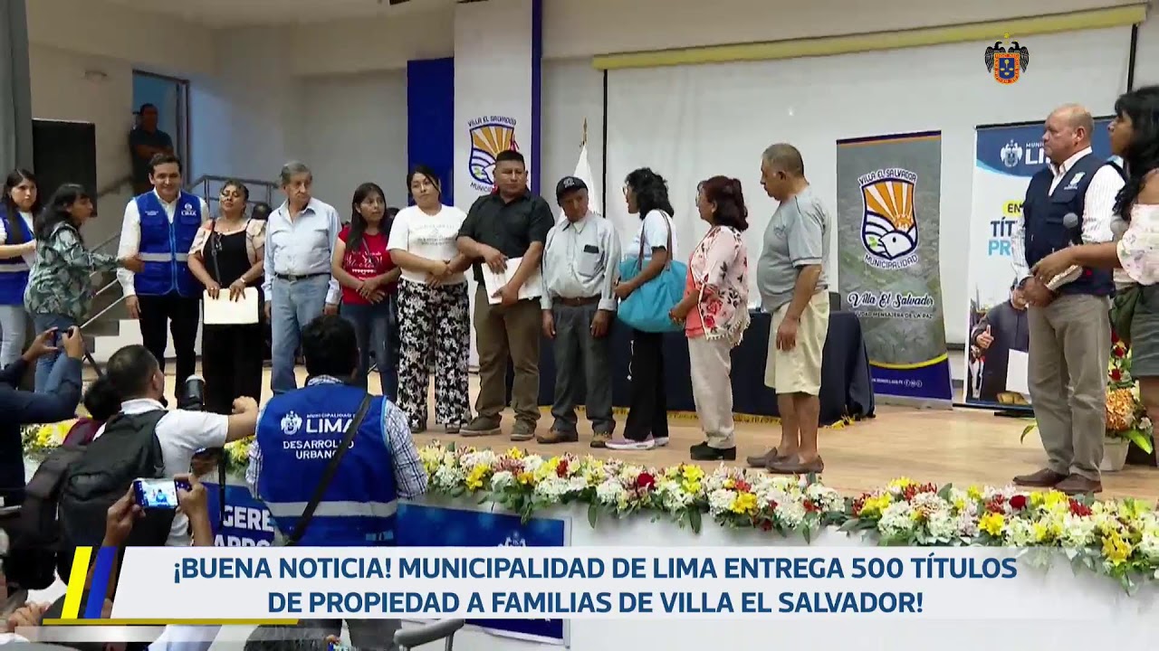 Entrega masiva de títulos de propiedad y lanzamiento de “Título en tu Barrio” | 22 de enero