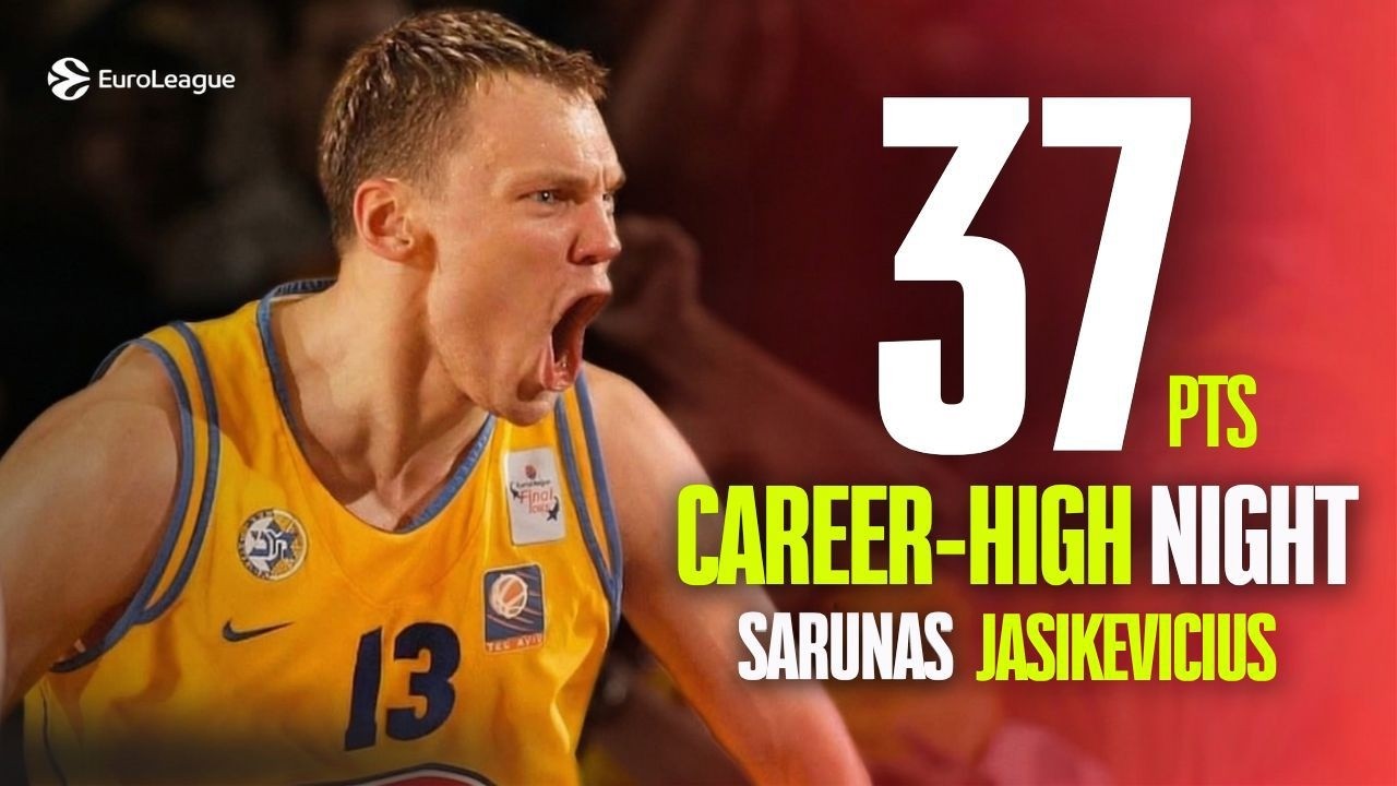 GREATEST PERFORMANCES, Sarunas Jasikevicius's Career-High Night | Maccabi - Zalgiris | Euroleague