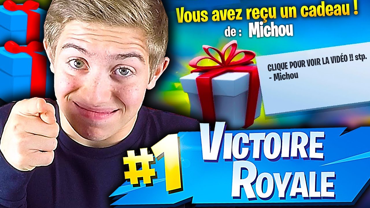 JE VOUS OFFRE UN CADEAU SI JE FAIS PAS TOP 1 SUR FORTNITE BATTLE ROYALE !!!