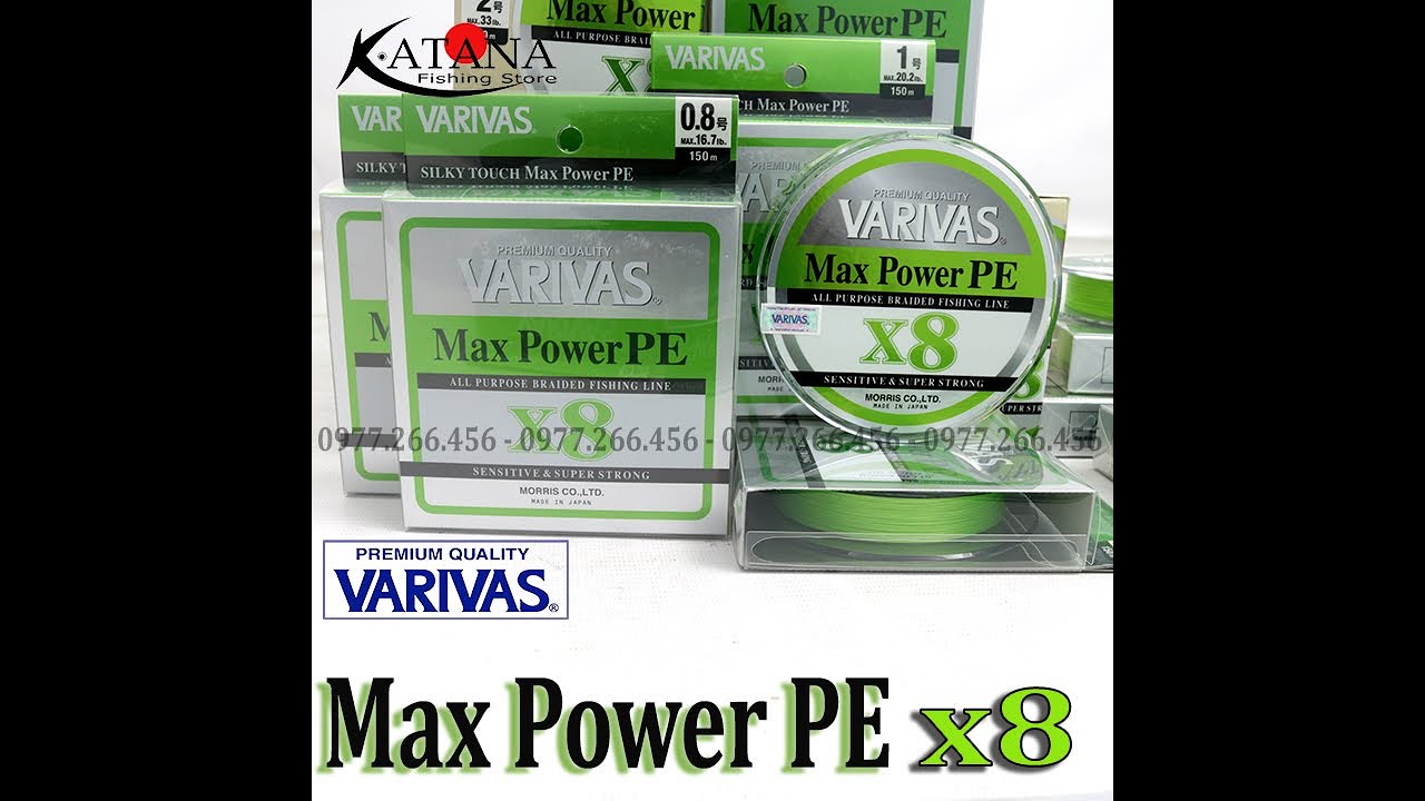 Dây PE Cao Cấp - Varivas Max Power PE X8 - Made in Japan