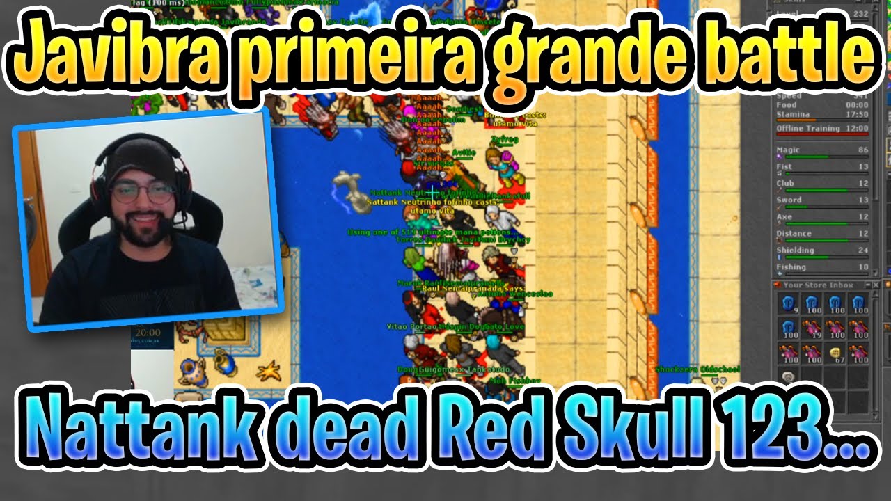 Nattank dead Red Skull Javibra - Tibia #GameLab
