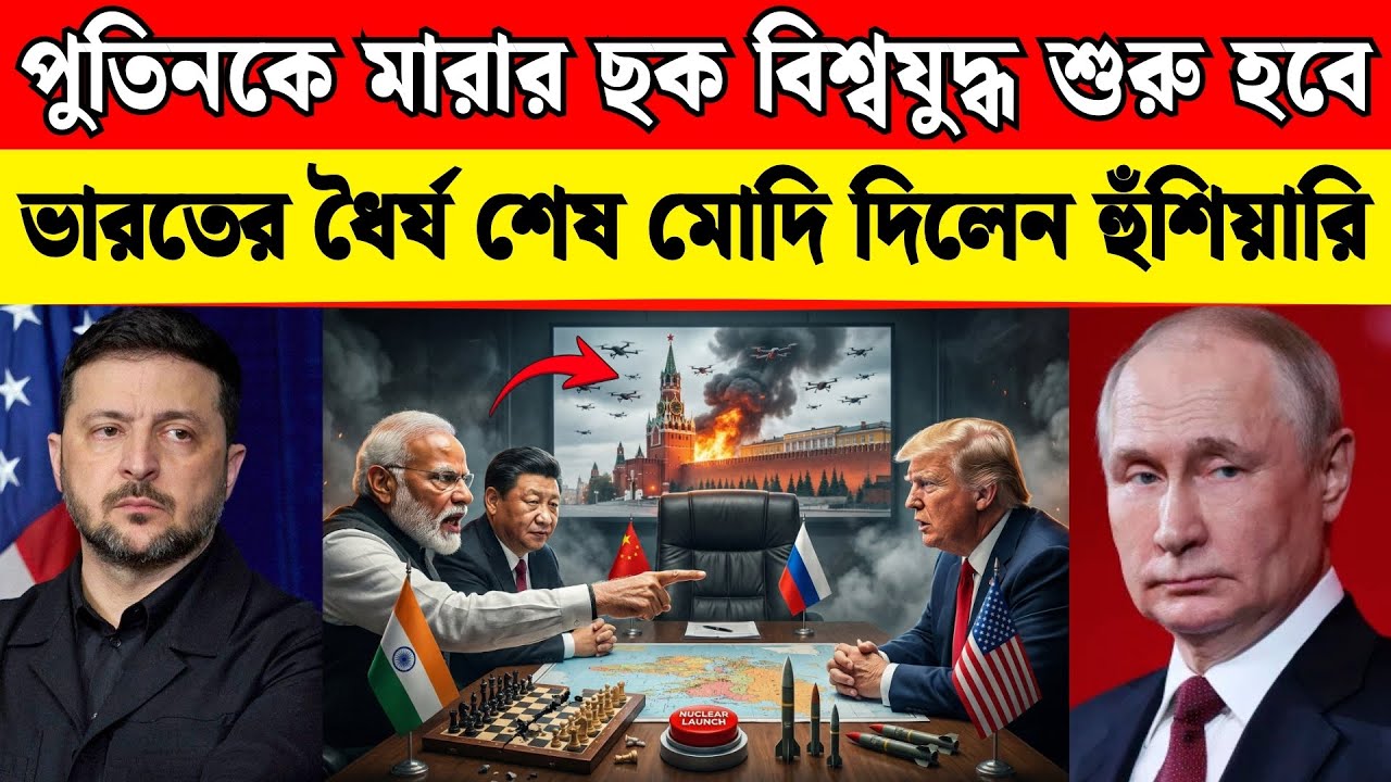 World War 3 সতর্কতা | ভারতের ধৈর্যের বাঁধ ভাঙল | China'কে সঙ্গে নিয়ে Ukraine-কে চরম সতর্ক
