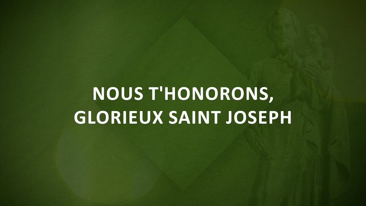 Nous t’honorons, glorieux saint Joseph | Emmanuel Music