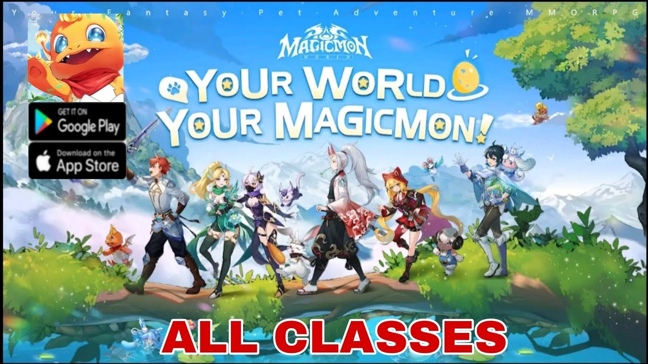 Magicmon World Gameplay & All Classes - Upcoming MMORPG Game Android iOS