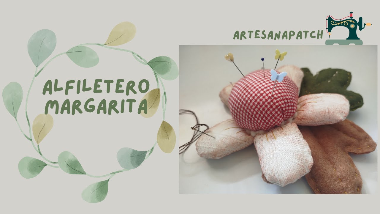 Cómo hacer un Alfiletero Margarita en Tela Haga y Venda Manualidades en Tela