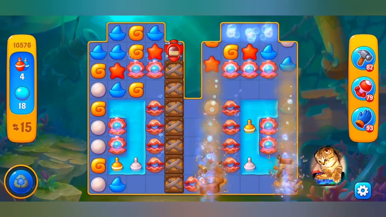 фишдом 2022 # 10576 уровень - прохождение без бустеров # Fishdom,  10576  level - no Boosters.