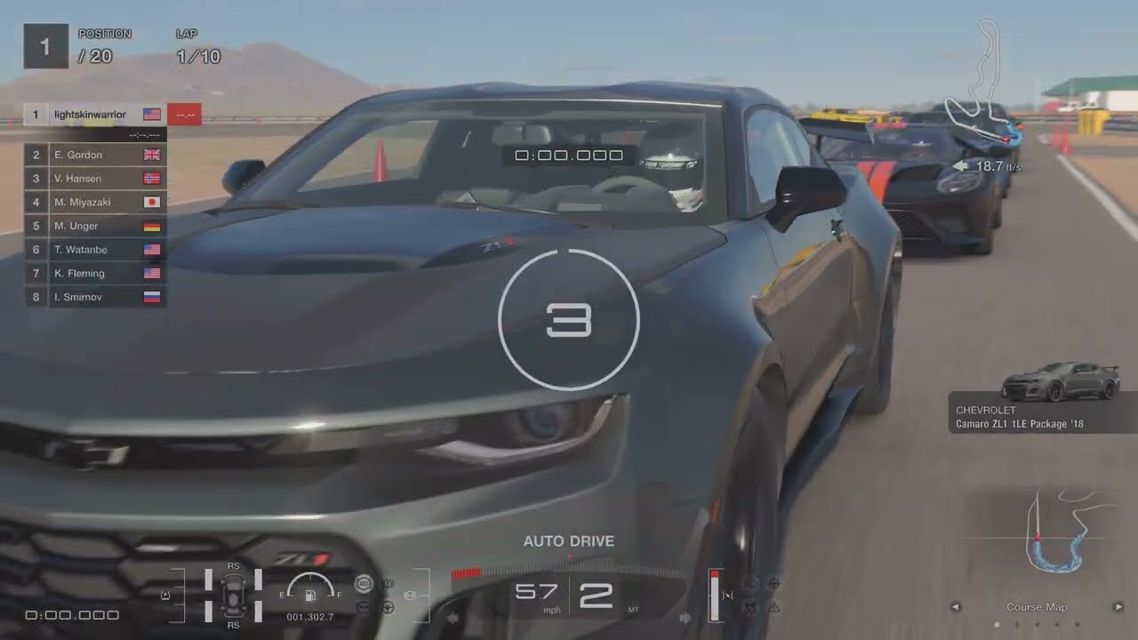 [CUSTOM] 2025-2026 American Cup Race 6 / 2018 Chevrolet Camaro ZL1 1LE Package | Gran Turismo 7 PS5