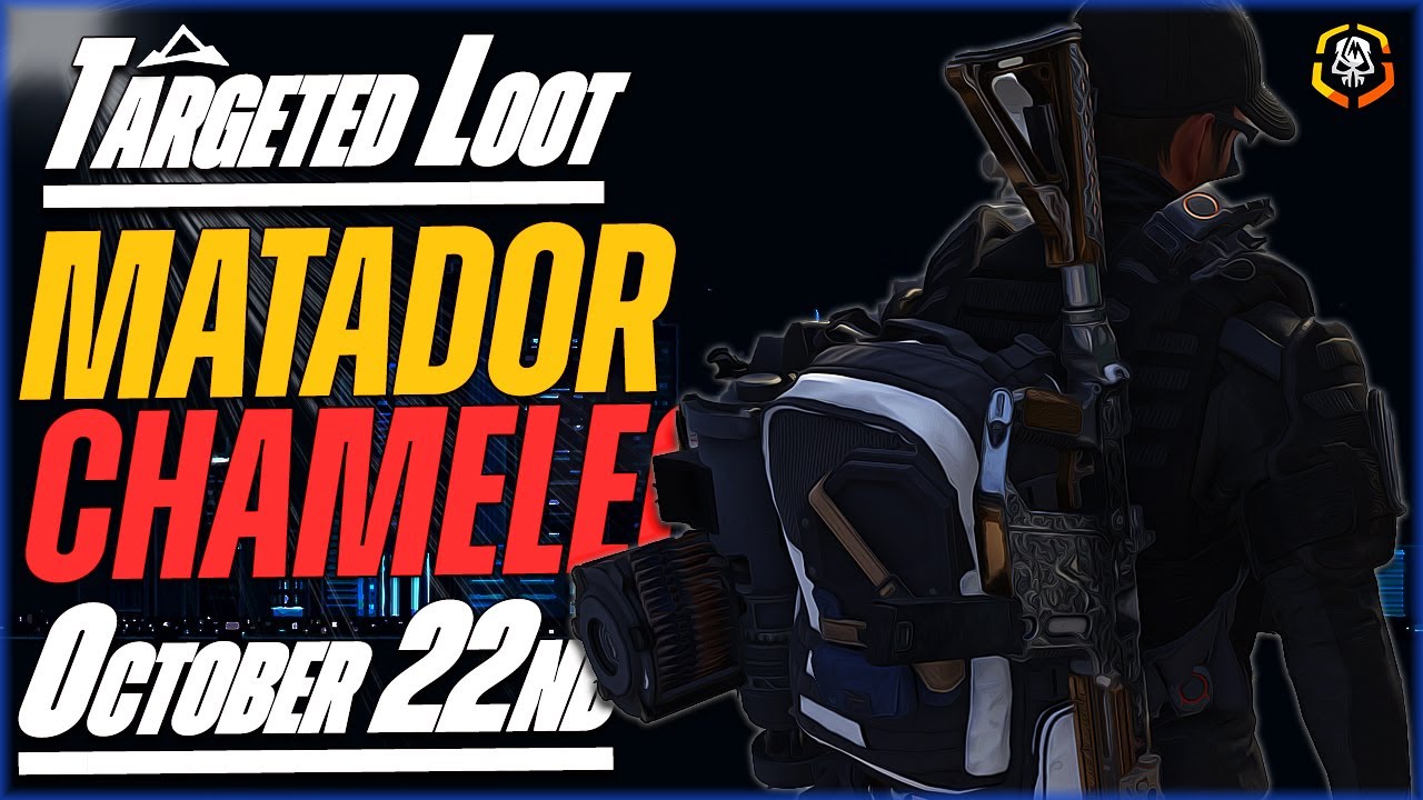 The DIVISION 2 | Targeted Loot Today | OCTOBER 22 | *MATADOR & LEGENDARY MODS* | Farming Guide