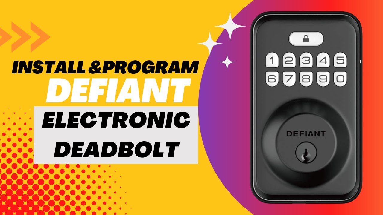 Defiant — Электронная клавиатура с засовом — Установка и программирование #chrismakesstuff1