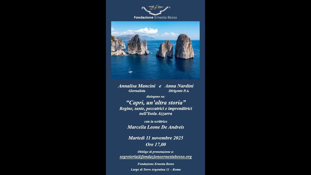 “Capri, un’altra storia” Regine, sante, peccatrici e imprenditrici nell’Isola Azzurra