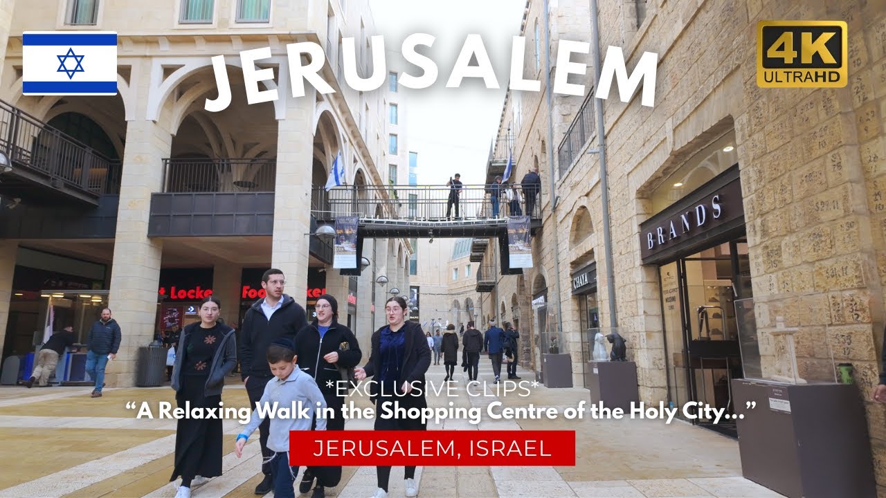 The REAL Holy City JERUSALEM Today... | A Relaxing Walk in Mamilla Center | 4k Walking Tour Israel