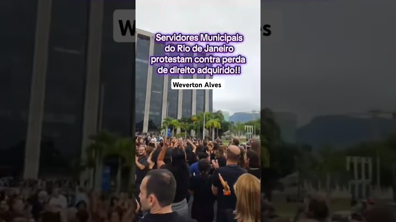 Povo nas ruas do Rio de Janeiro