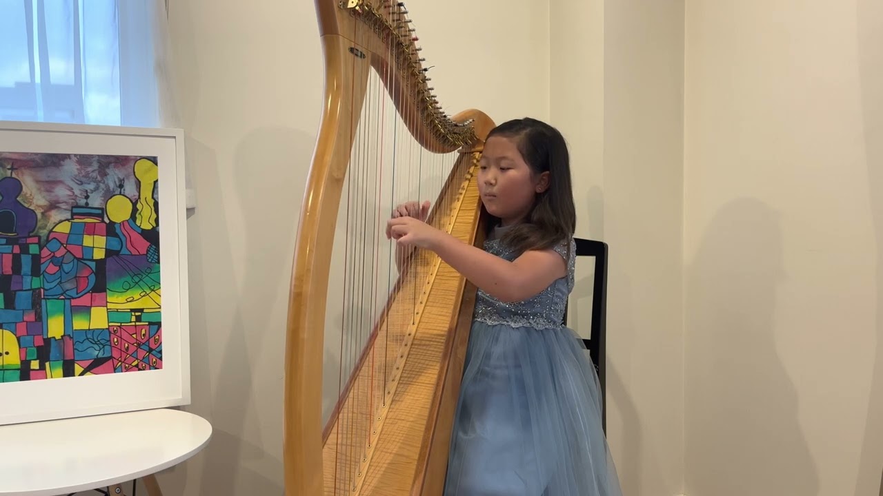 [Rian Kim - 9 year old] lever harp - Tu Ventana by Alfredo Rolando Ortiz