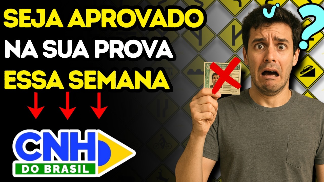 PROVA TEÓRICA do DETRAN 2026: QUESTÕES MAIS COBRADAS em TODO O BRASIL