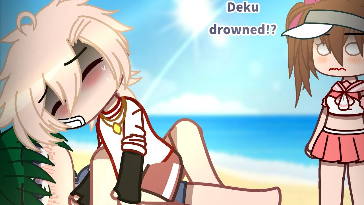 Deku drowned?! 😨 // bakudeku // Beach day  ⛱ 😎