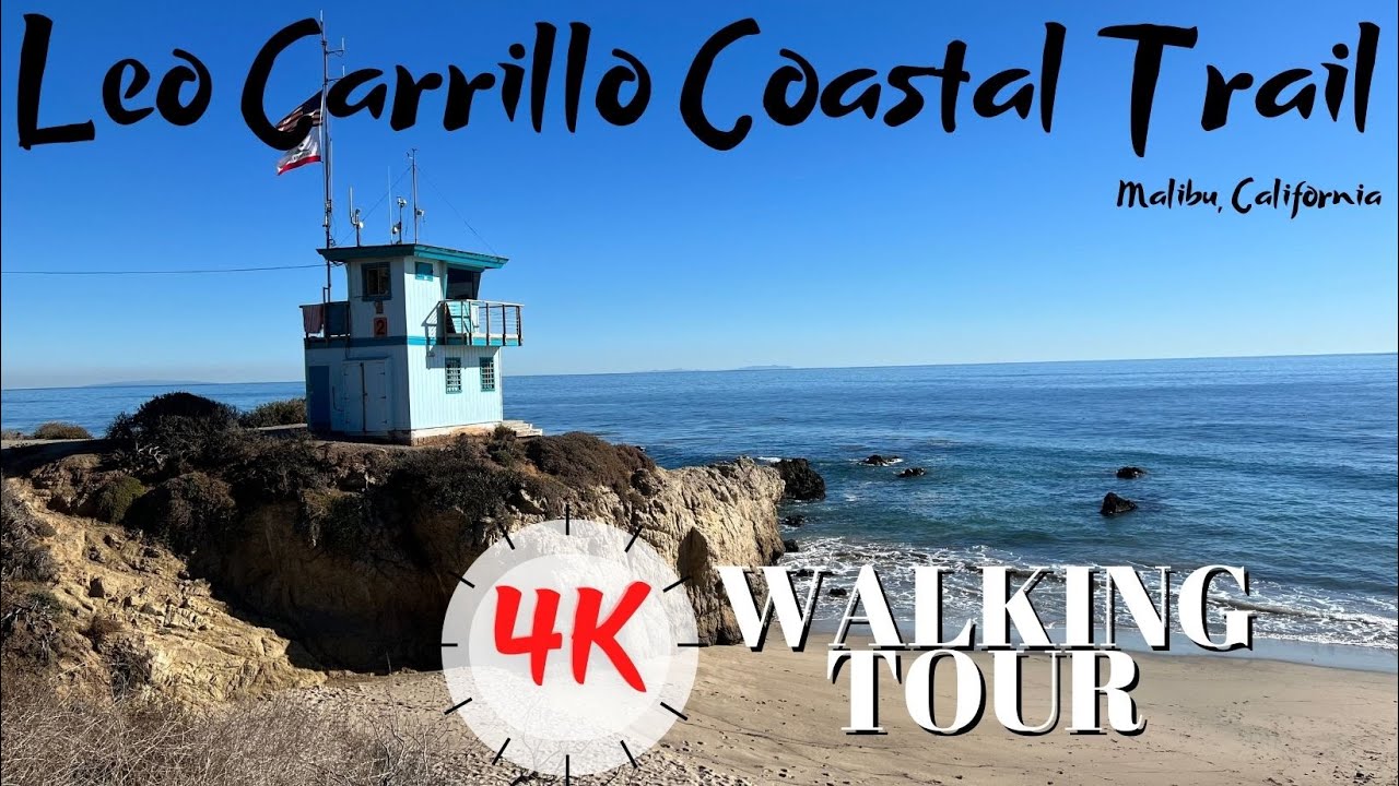 Leo Carrillo Coastal Trail - Malibu California - 4K Walking Tour