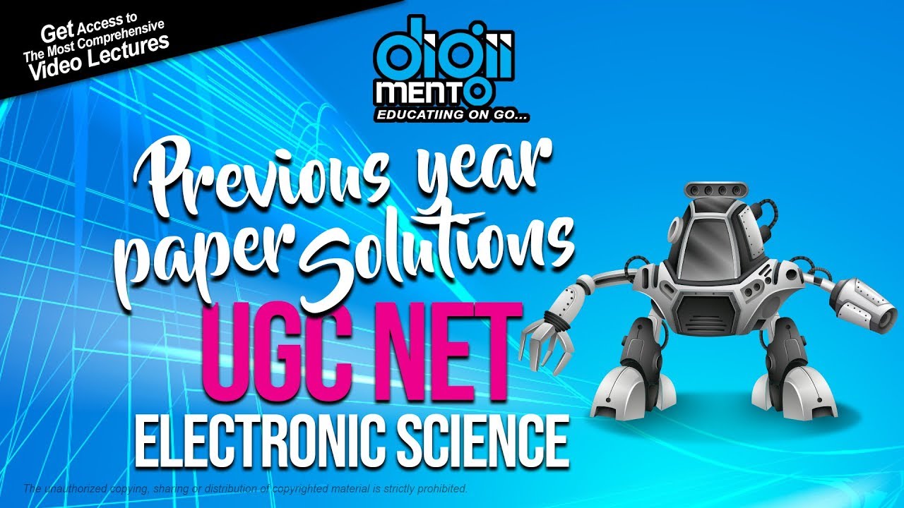 UGC NET Electronic Science June 2014 paper 2 Solution