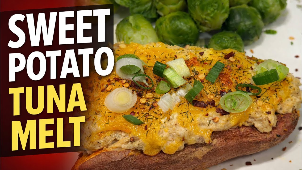 Easy Sweet Potato 🍠 Tuna Melt In The Air Fryer! Delish! Give It A Try! #xenasfoodadventures 