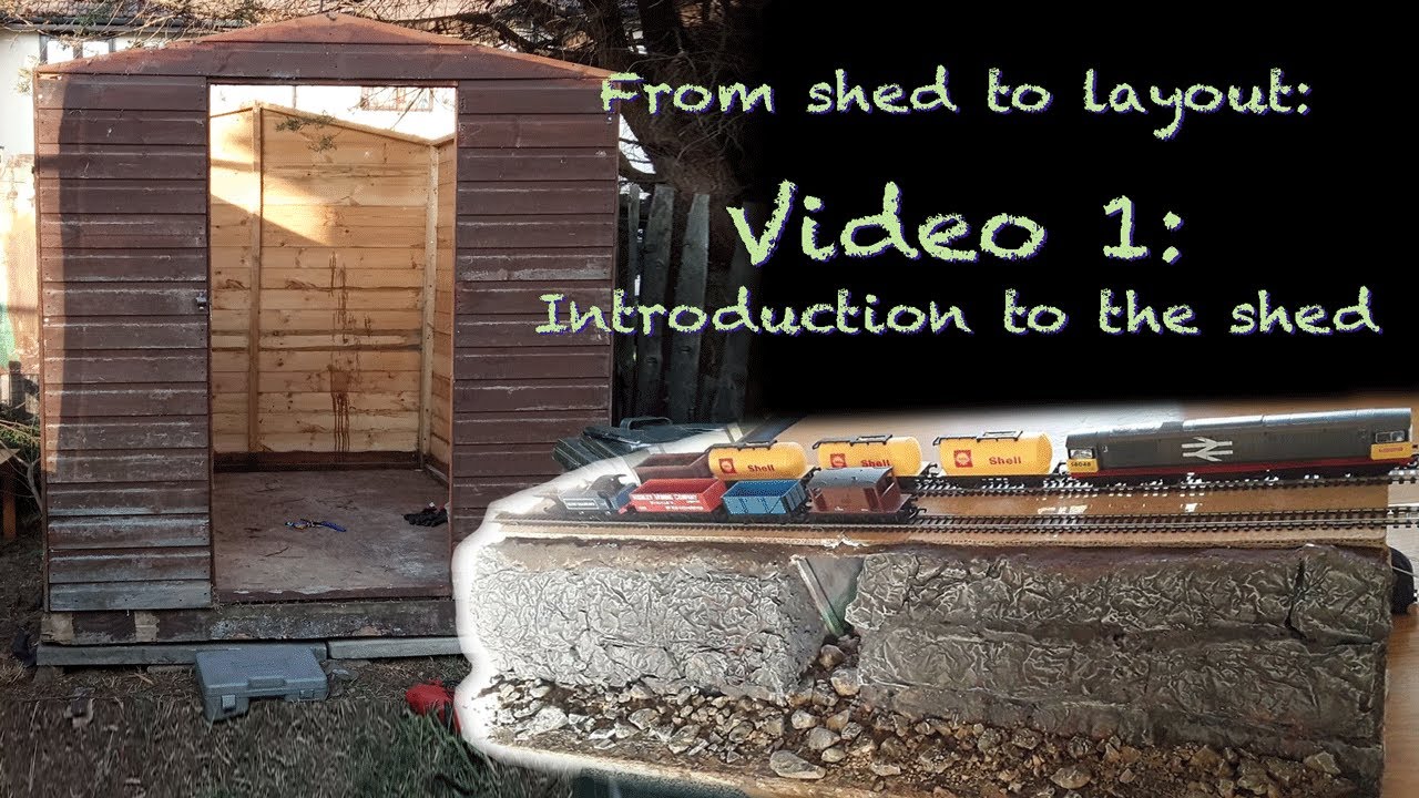 How I started building a model railway layout in a shed!