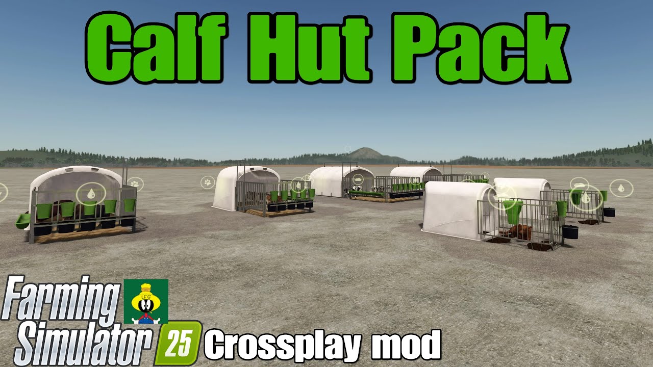 Calf Hut Pack/мод кроссплея FS25