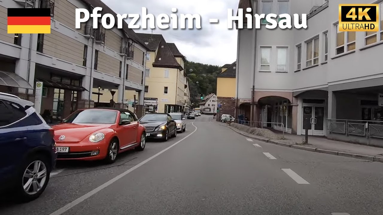 Pforzheim - Hirsau 🇩🇪 Driving Germany [4K]