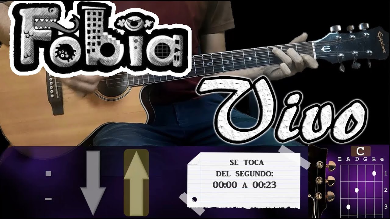 Como Tocar Vivo De Fobia En Guitarra + PDF