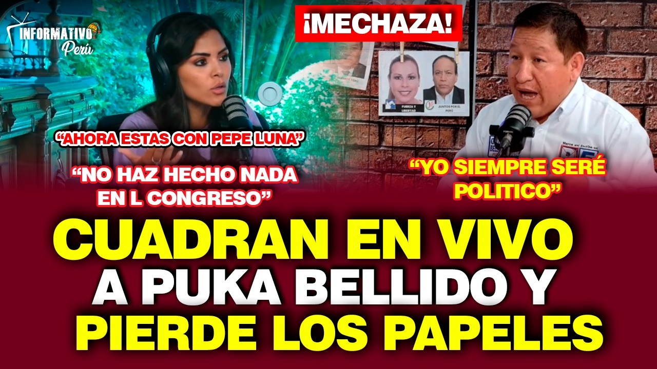 EVIDENCIAN CONTRADICCIONES POLÍTICAS DE PUKA BELLIDO Y PIERDE LOS PAPELES