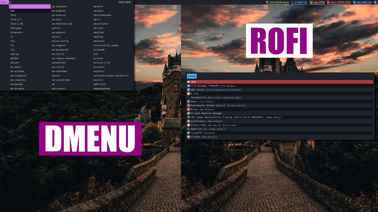 Замените Dmenu на Rofi в любом скрипте (это ЛЕГКО!)