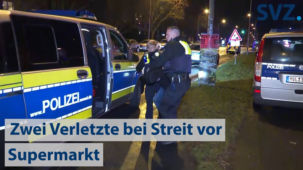 Polizei-Großeinsatz nach Messerangriff in Rostock (vom 26.01.2021)