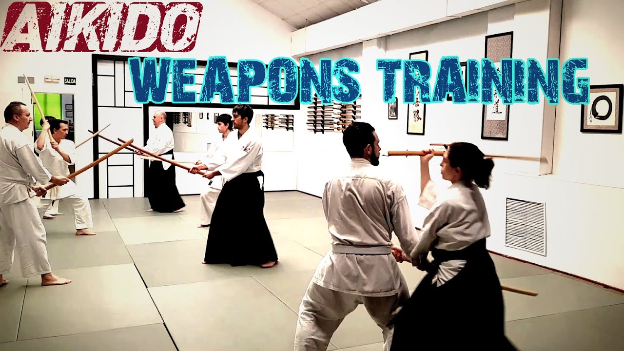ENTRENAMIENTO de ARMAS en AIKIDO | Aikido BUKIWAZA: Bokken, Jo, Cuchillo & Tambo