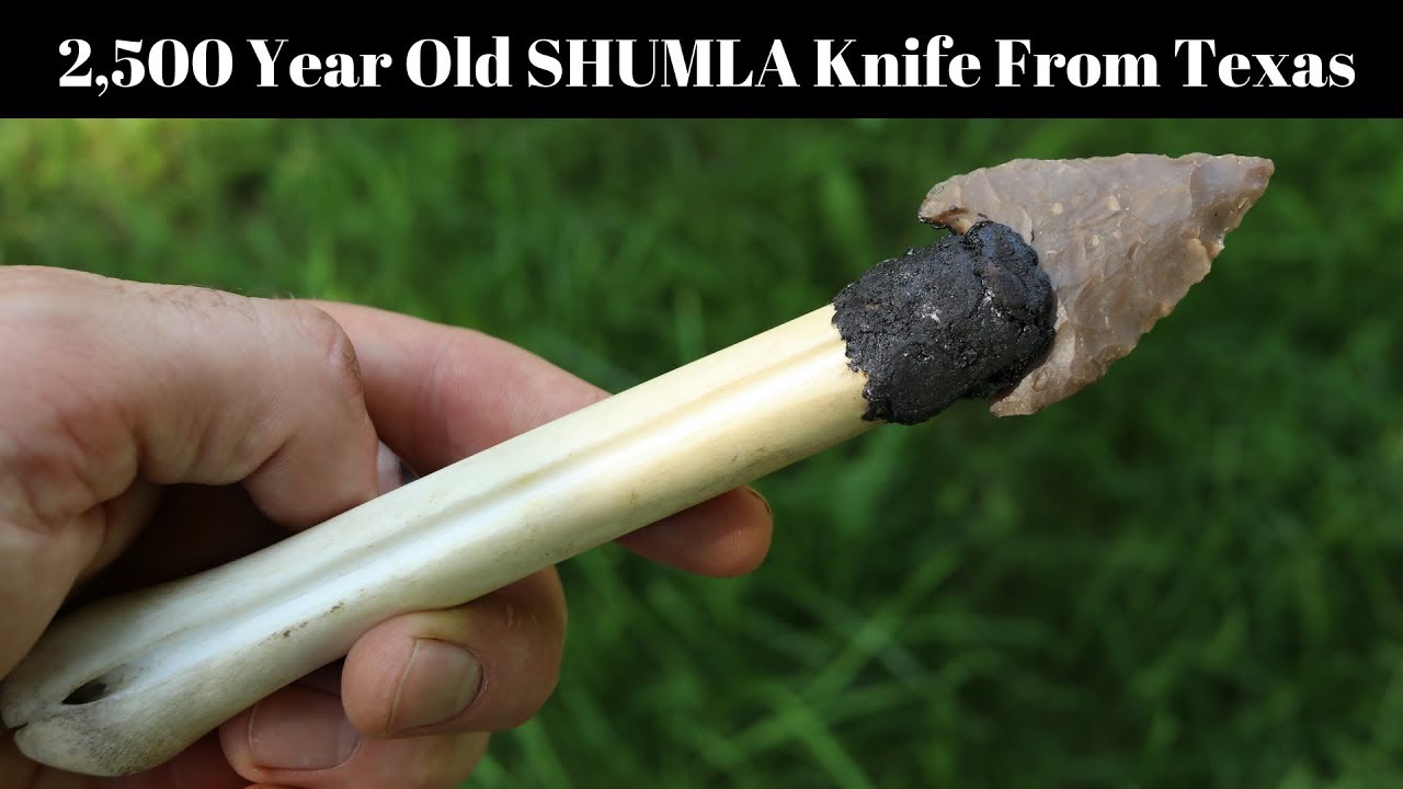 Recreating a 2,500 Year Old Native American SHUMLA Knife From Texas