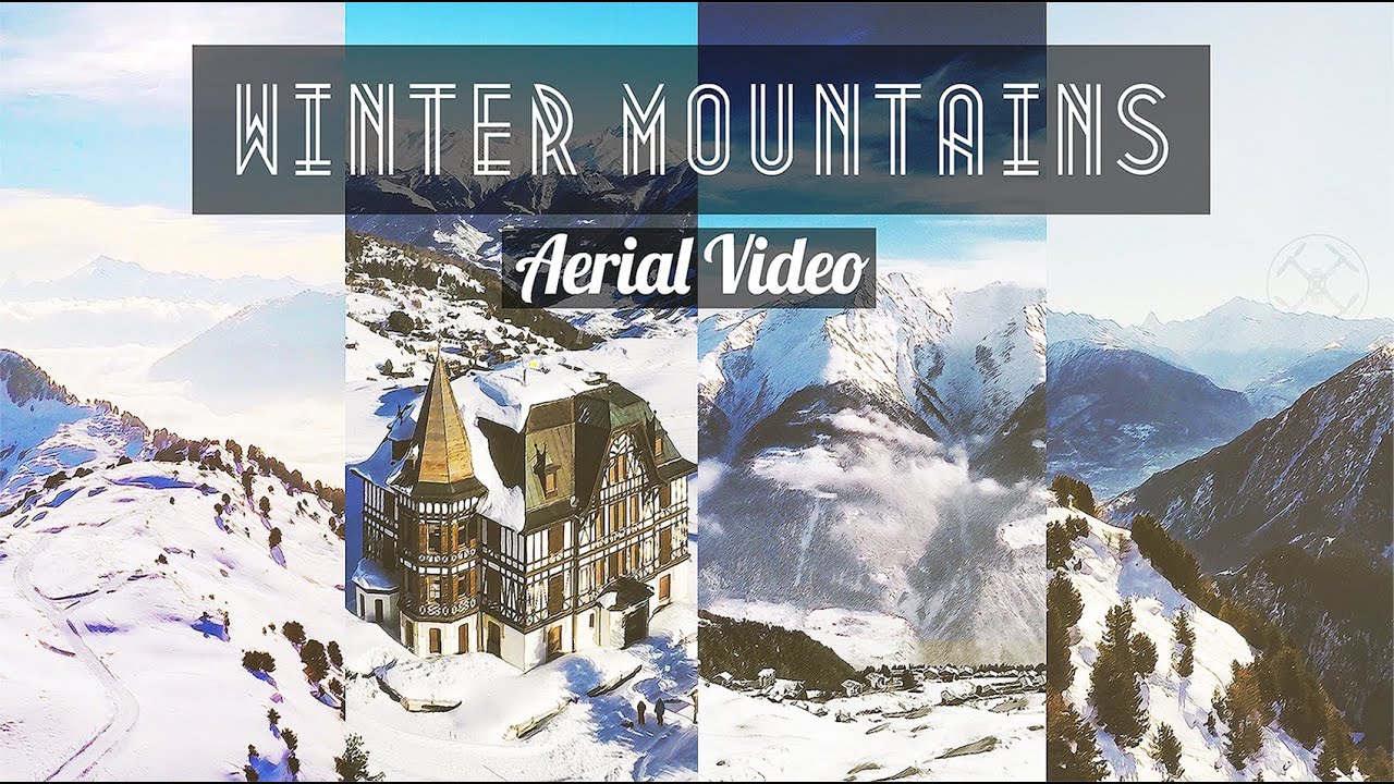 WINTER MOUNTAINS | an aerial video - Aletsch Arena, Switzerland