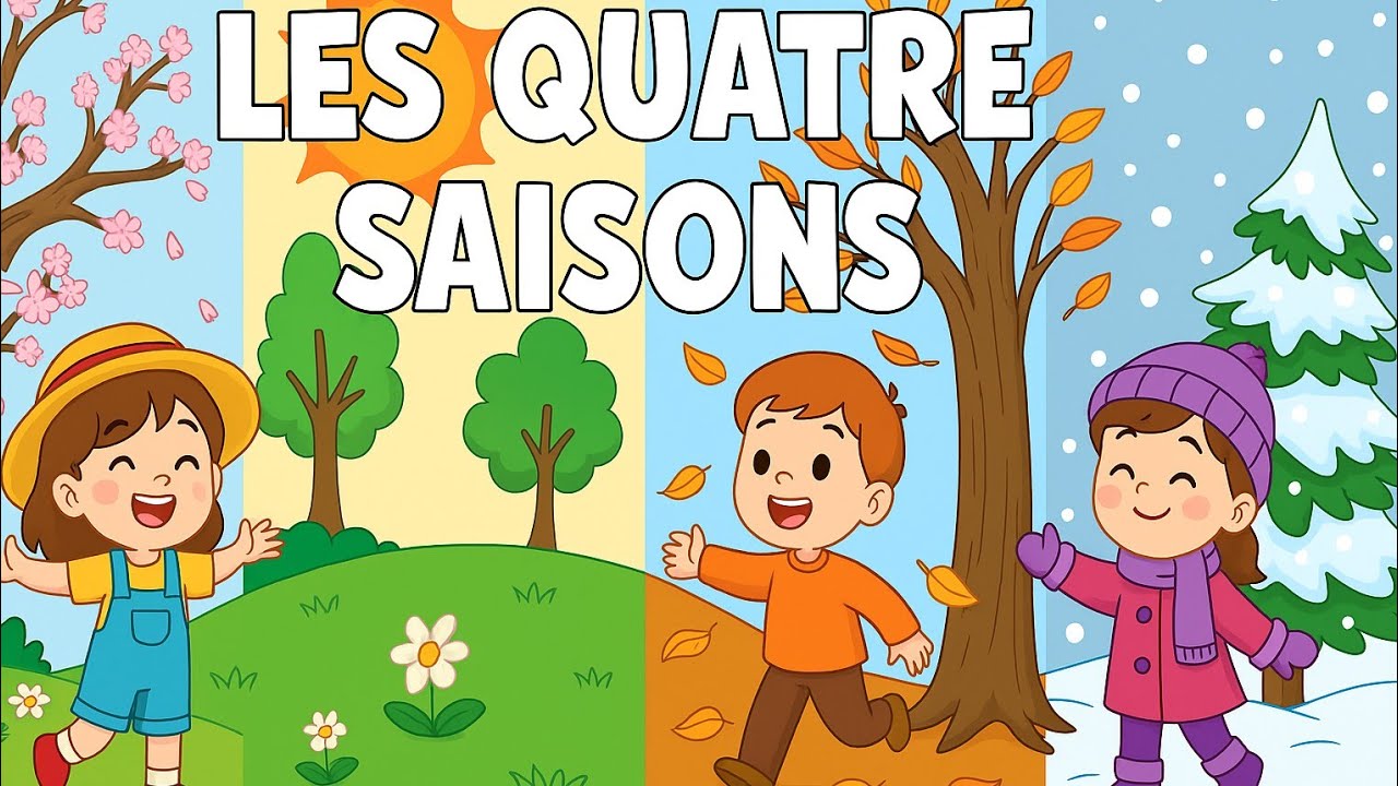 Les Quatre Saisons 🌸☀🍂❄ | Comptine éducative et amusante pour enfants