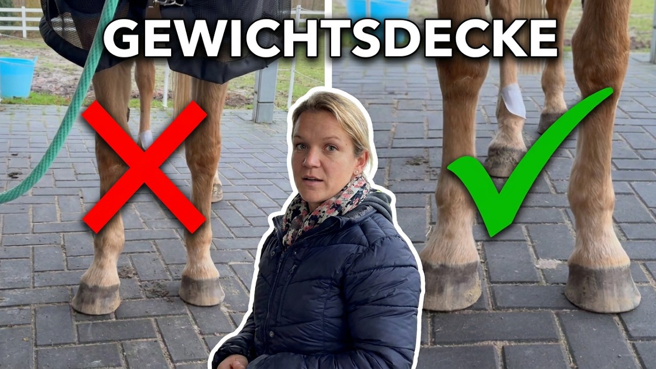 Gewichtsdecke beim Pferd: Einsatz bei Trageerschöpfung, PSSM oder Muskelverspannung.