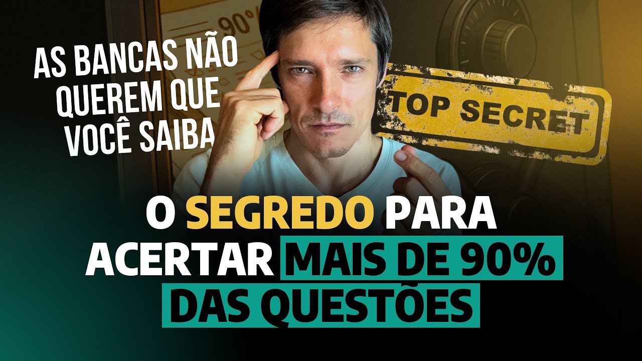 Segredo p/ acertar 90% (ou mais) das questões de concurso