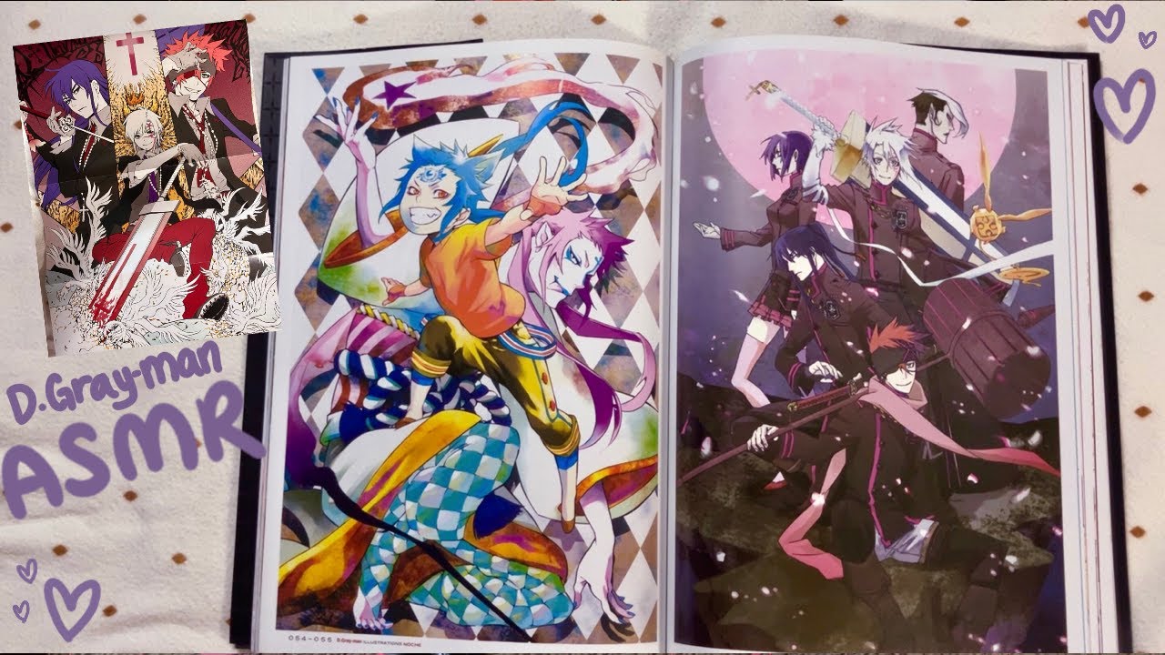 ASMR D.Gray-Man Noche Art Book Flip Through