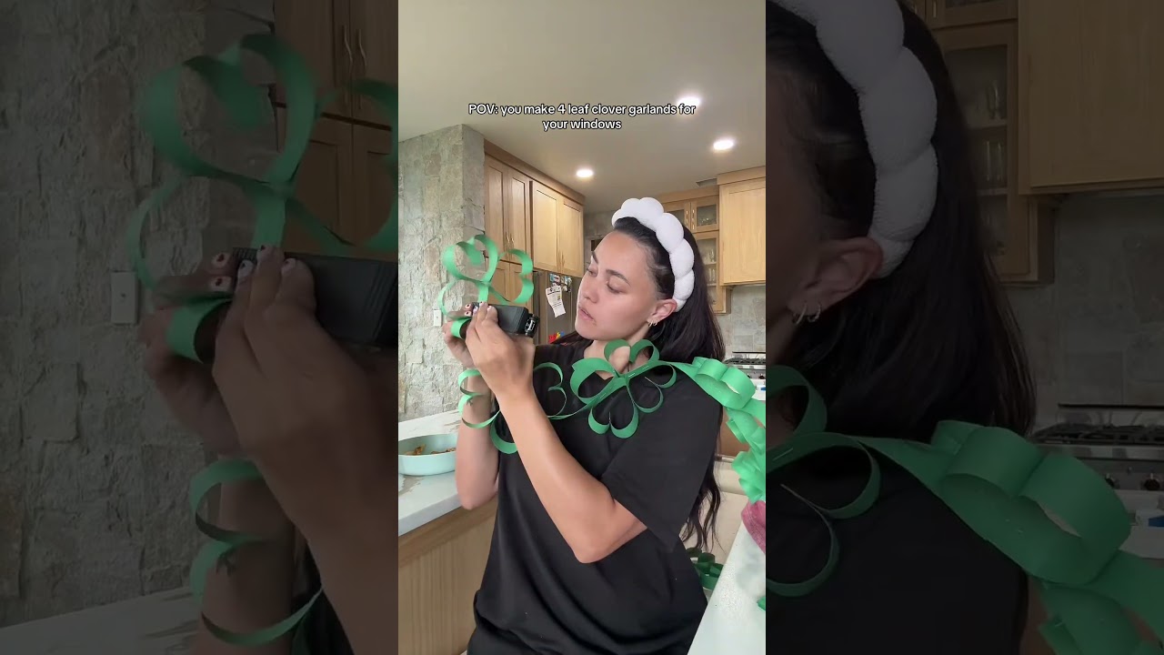POV: Making 4 Leaf Clover Garlands for your Windows