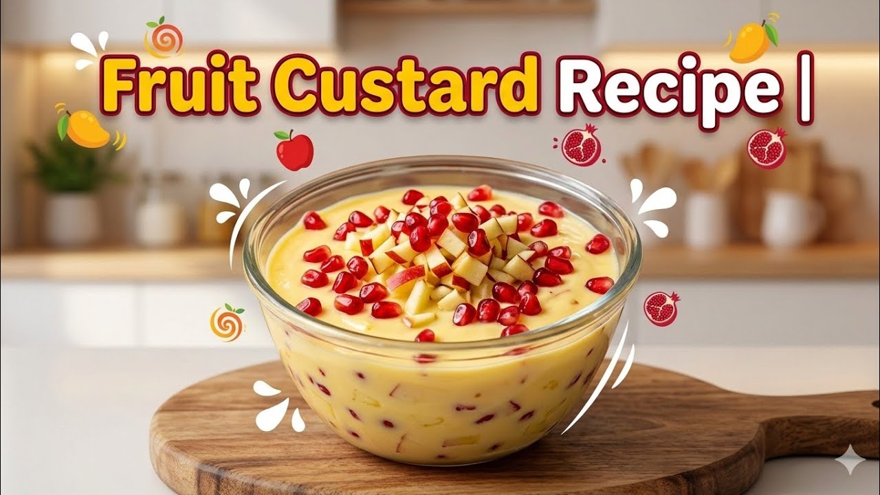 Fruit Custard Recipe | ఫ్రూట్ కస్టర్డ్ సులభంగా ఎలా తయారు చేయాలి👍👍